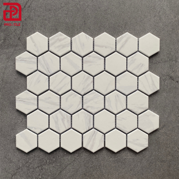 Carrara Mosaic Tile - Elegant Stone Beauty