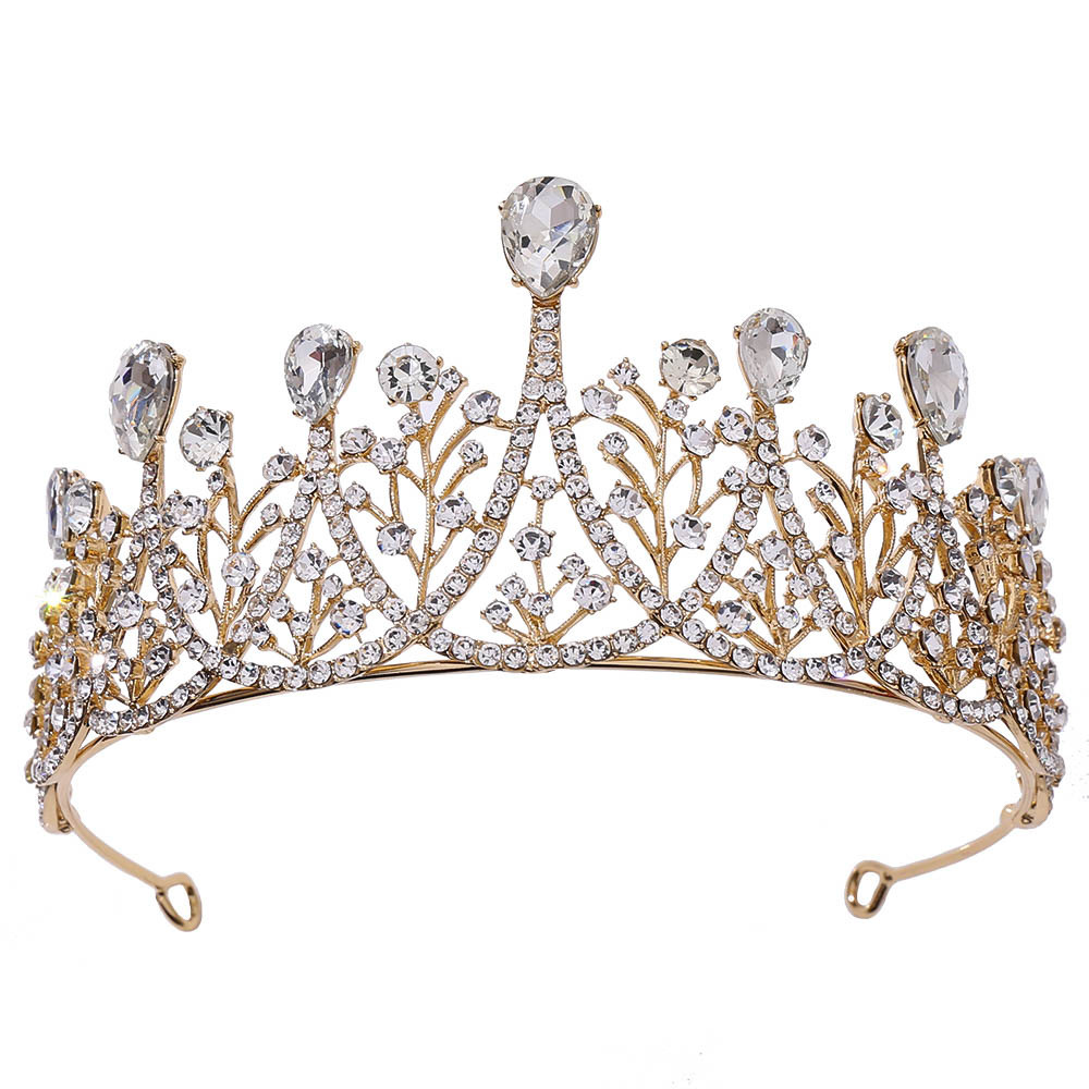 wedding headdress diamond baroque crystal birthday catwalk bride crown hair band