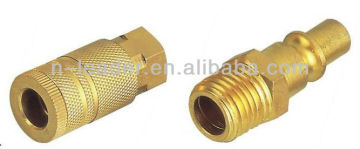 Brass female / male pneumatic air quick coupler