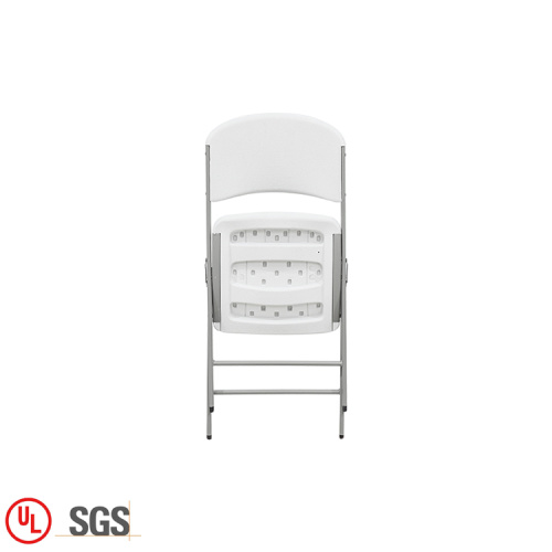 Easy White Plastic Blow-Molded Folding Chair For Wedding