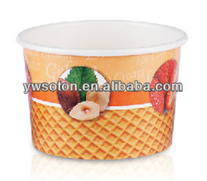 disposable ice cream cups/color print paper cups
