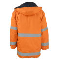 Jaqueta de trabalho de segurança reflexiva laranja