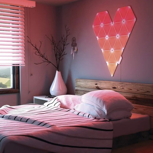 Triángulo Decoración de dormitorio inteligente luces LED LED