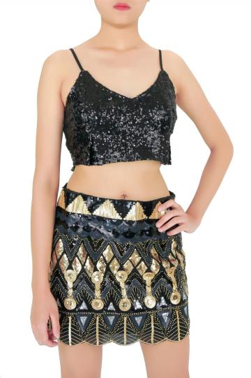 Express Mini Sequin Skirt