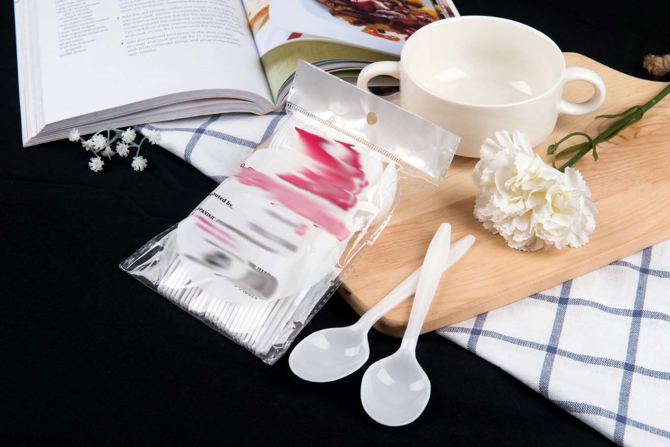 Fast Food Spoon PP Plastic Spoon Cutlery Disposable Spoon