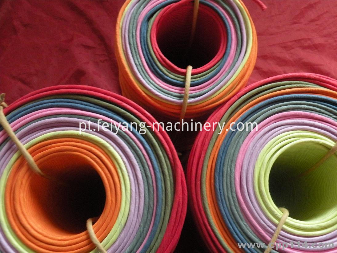 china corda de papel torcida colorida para sacos fabricantes