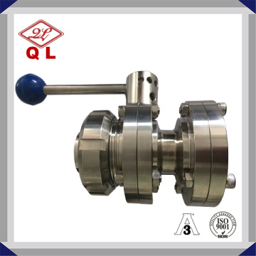 Stainless Steel Hygienic Three Pieces Butterfly Valves