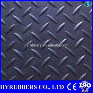 Factory made diamond plate rubber floor mat