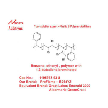 Benzeno, Etenil-, polímero com 1,3-butadieno, Emerald 3000 Greencrest FR-122p bromado