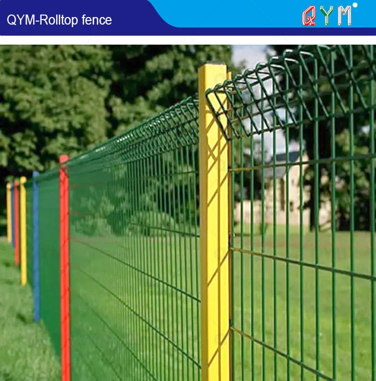 Roll Top Welded Fence Brc Galvanized Fence Prices