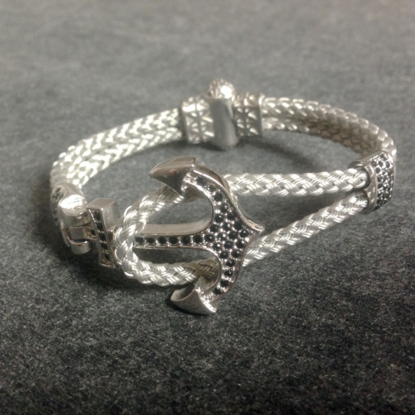 Steel Wire Cord Anchor Bracelet