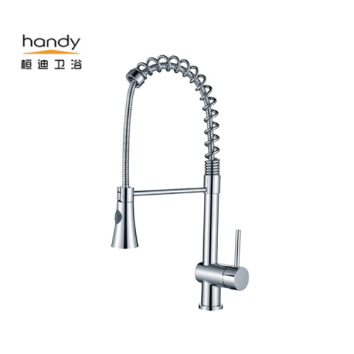 Spring elbow Pull Down Kitchen Sink Mixer taps