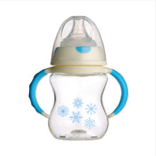 240ml PES baby bottle with handle