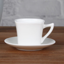 Magnésie carré 3 oz tasse et soucoupe