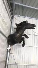 Art fiberglass horse head for wall decoration