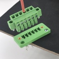 6 pin through wall mounting pluggable terminal block