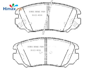 D1421-8536 Front Brake Pad For Buick La Crosse