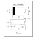 Reverse Voltage 8KV Plastic Fast Recover High Voltage Rectifier Diode