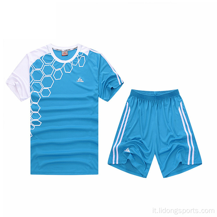Jersey di calcio della Francia personalizzato Set di vestiti per giovani di sublimazione