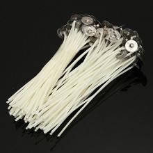 30 Pcs/Set Candle Wicks Cotton Core Waxed Wicks with Sustainer for Candle Making High Quality Wicks