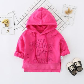 Pull bébé mignon avec capuche pour filles