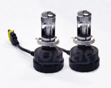 H4 High Low Mini Hid Kit 6000k , Completely Waterproof