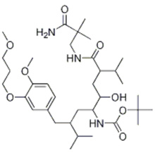 Name: [4-[[(3-amino-2,2-dimethyl-3-oxopropyl)amino]carbonyl]-2-hydroxy-1-[2-[[4-methoxy-3-(3-methoxypropoxy)phenyl]methyl]-3-methylbutyl]-5-methylhexyl]-, 1,1-dimethylethyl ester, [1S-[1R*(R*),2R*,4R*]]- CAS 173338-07-3