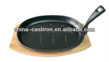 cast iron steak dish plate