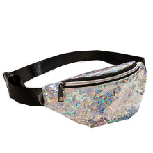 Transparent Pvc Glitter Fanny Pack Hologram Waist Bag