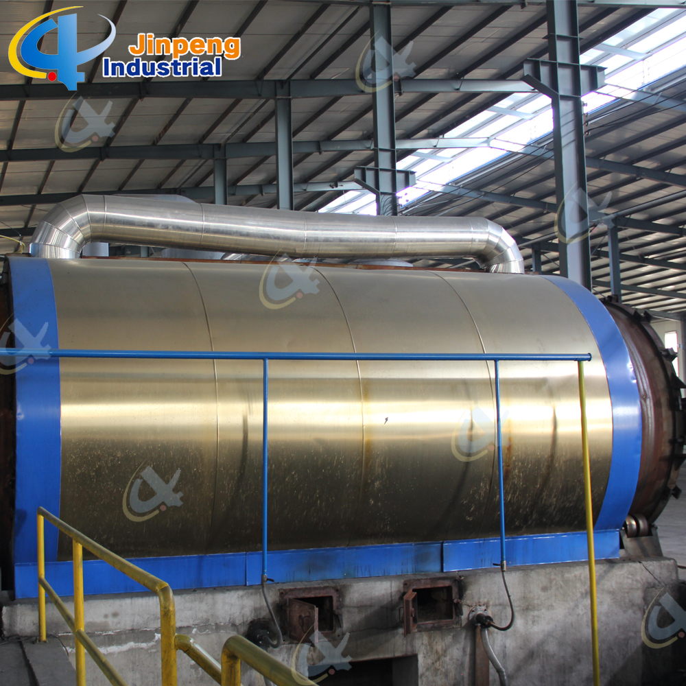 Batch tire plastic pyrolysis plant