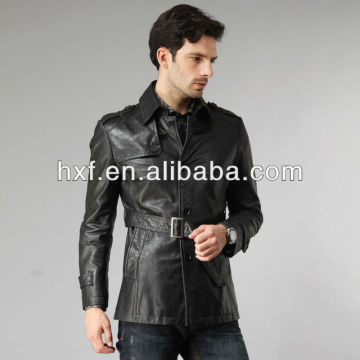 genuine men leather jacket