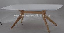White Top Wood Dining Table