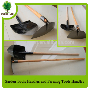 Garden tools well straight wooden shovel handles with custom size