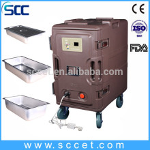 Power supply Ktchen meal warming cabinet restaurant food warmer cart with FDA