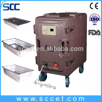 Power supply Ktchen meal warming cabinet restaurant food warmer cart with FDA