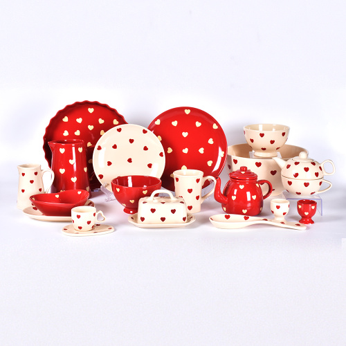 Valentine Hearts Series plates sets dinnerware tableware