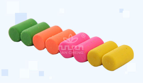 Fluorescent (Neon) Eraser in Wooden Pencil,Pencil top eraser( PE-002)