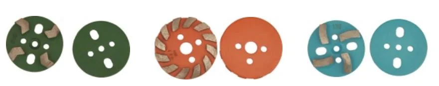 Beton öğütme için elmas öğütücü pedi aşındırıcı metal disk destekli ıslak kullanım