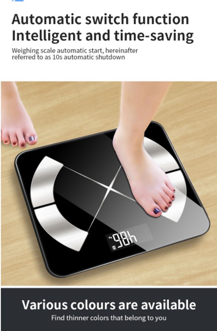 Factory Direct Smart Digital Fat And Weight Scale Measurable 24 Items Of Body Data