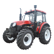 Factory supply 90hp farm wheel cabin tractor