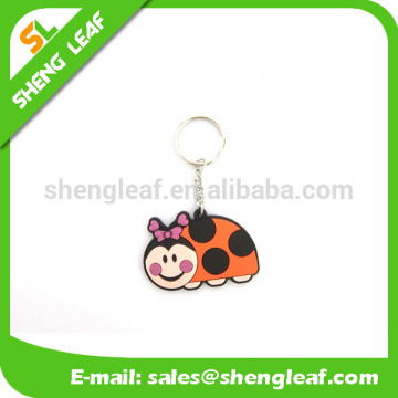 Custom soft pvc rubber cute keyrings for promotion