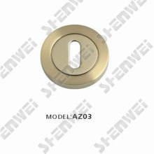 Round Zamak Handle Escutcheon with Thread Two Parts