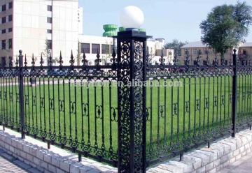 Arts and crafts wrought iron fence FF-021
