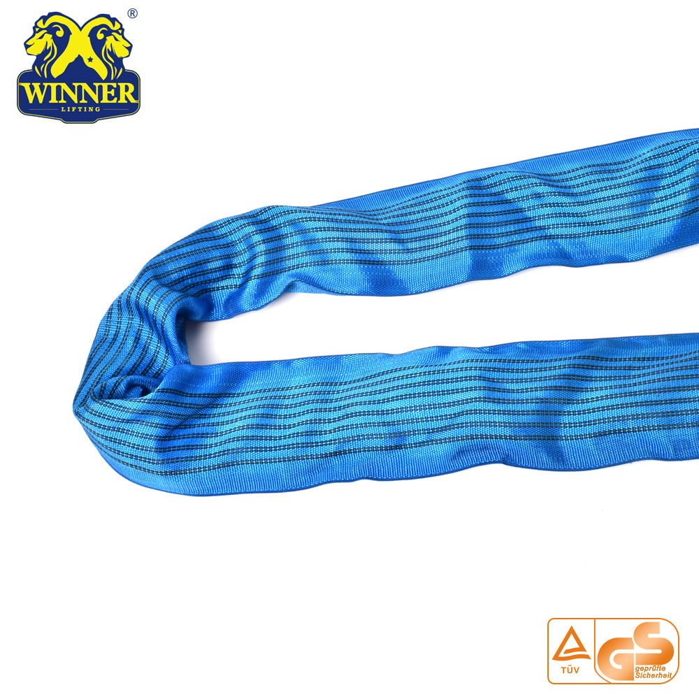 8T Heavy Duty  Polyester Round Sling Lifting Belt Sling