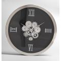 Metal Flower Gear Reloj de pared