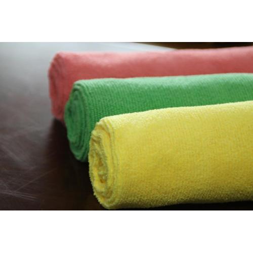 voiture détaillant 200gsm microfibre serviette rouge