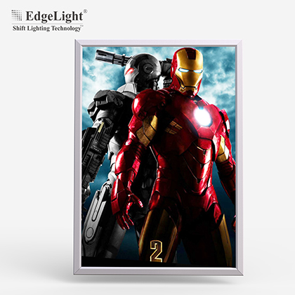 Customized Size Ultra Slim Single Side Advertising Digital Acrylic Led Light Photo Frame