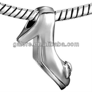silver plating custom design european beaded high heels shoes