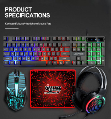 Game 4 in 1 Keyboard/Mouse/Headphone/Mouse Pad