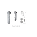 Stainless Steel Crescent Sliding Shower Door Kits